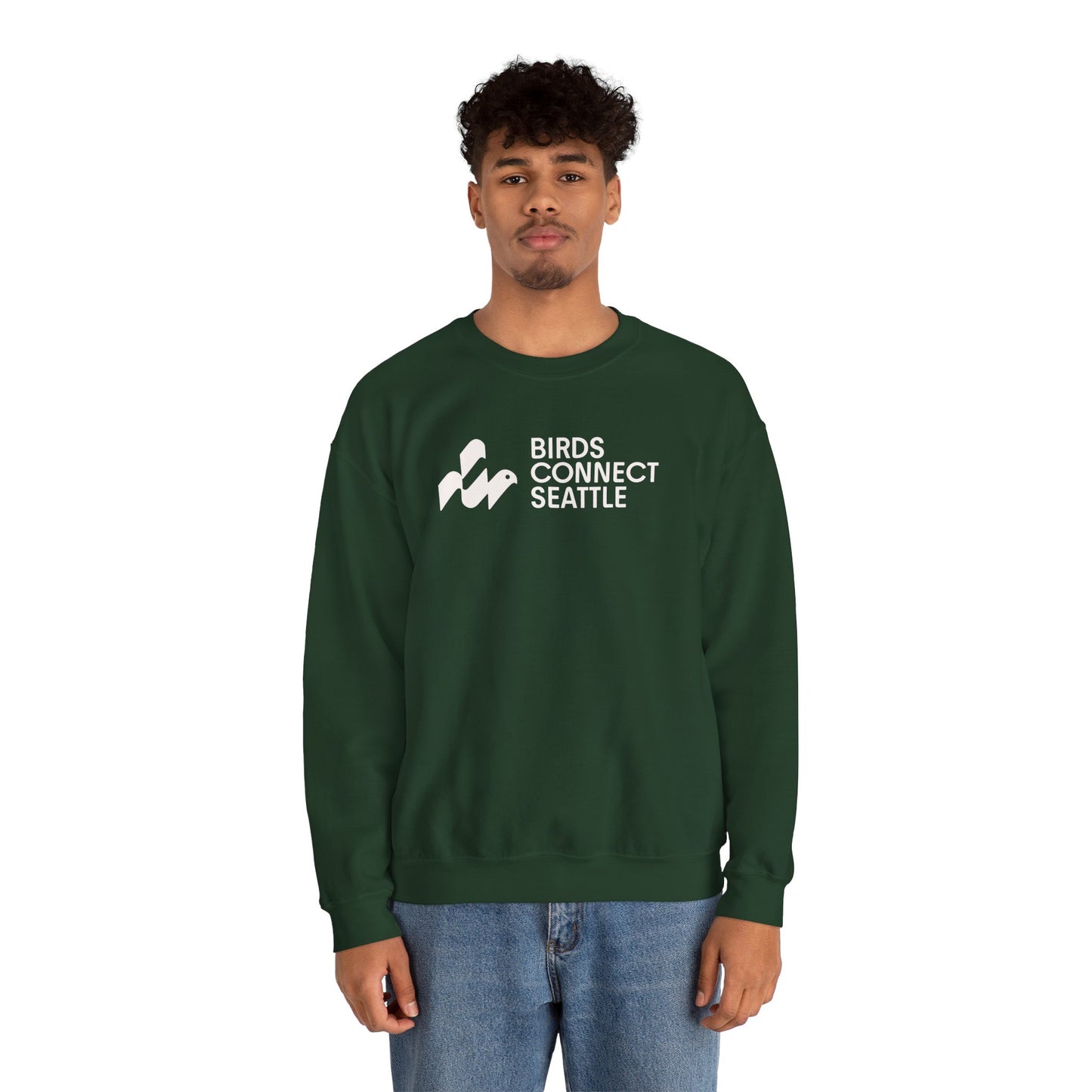 Birds Connect Seattle Unisex Heavy Blend™ Crewneck Sweatshirt