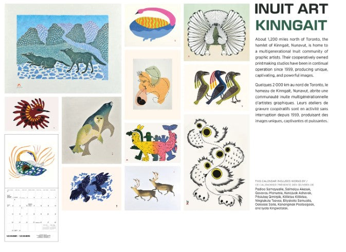 2026 Innuit Art Wall Calendar: Kinngait