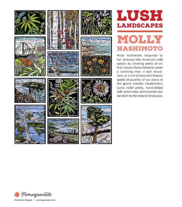 2026 Molly Hashimoto Lush Landscapes Mini Calendar