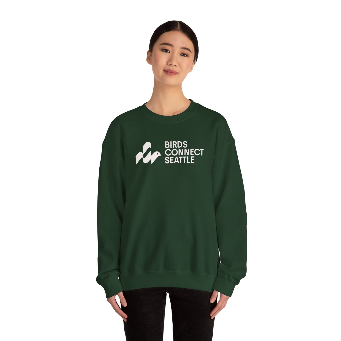 Birds Connect Seattle Unisex Heavy Blend™ Crewneck Sweatshirt