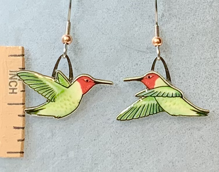 Anna's Hummingbird Earrings