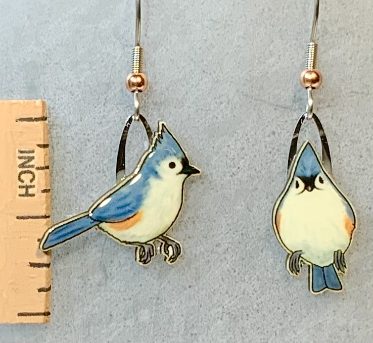 Tufted Titmouse Earrings
