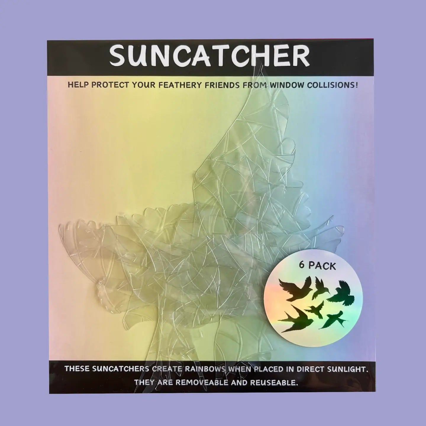 Prismatic Happy Face Shape Suncatcher Pack - Single