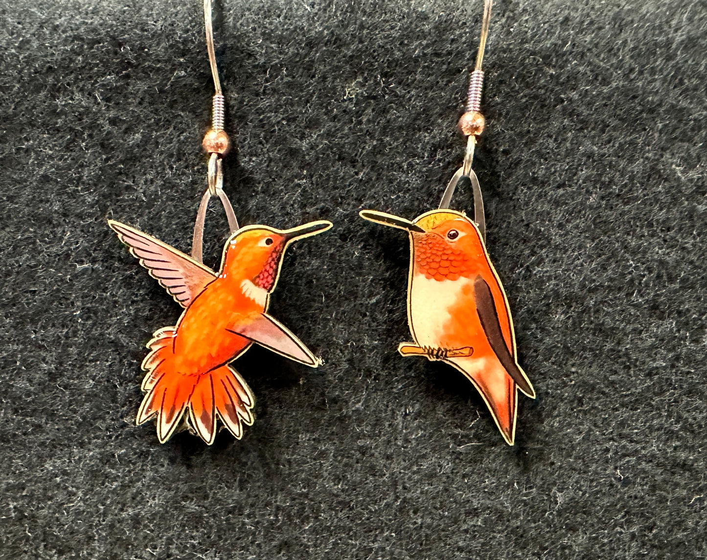 Rufous Hummingbird Earrings