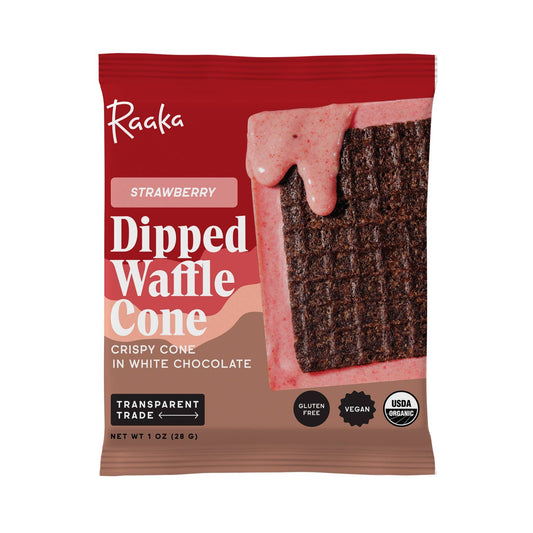 Strawberry White Chocolate Waffle Cone Bar - Valentine's