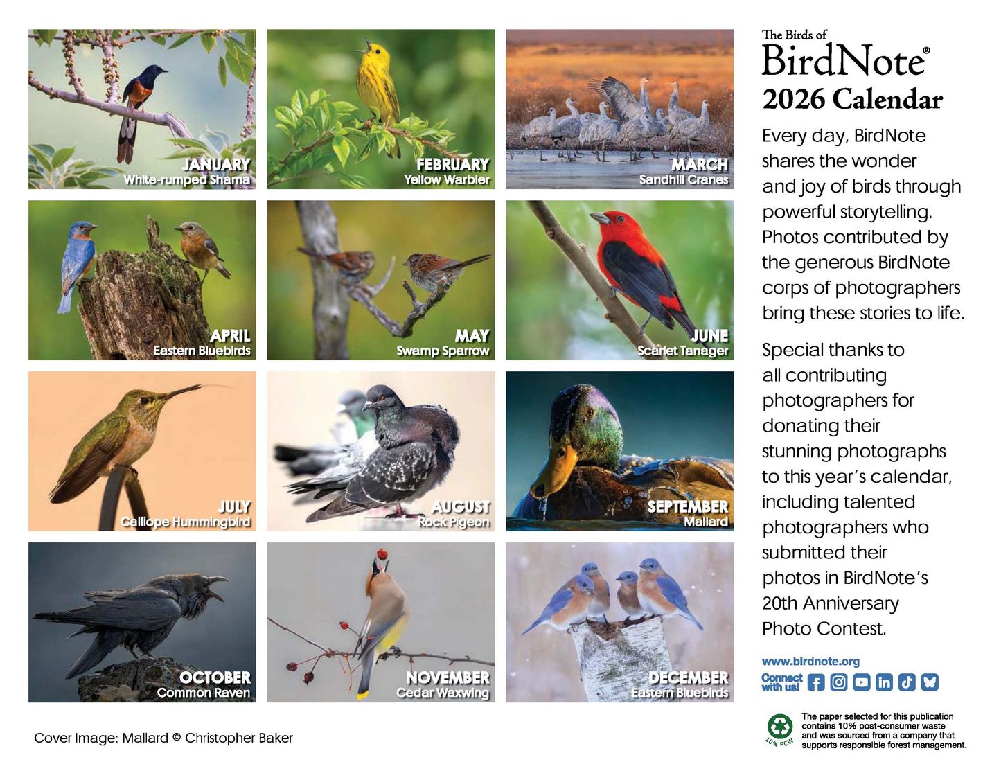 2026 BirdNote Calendar