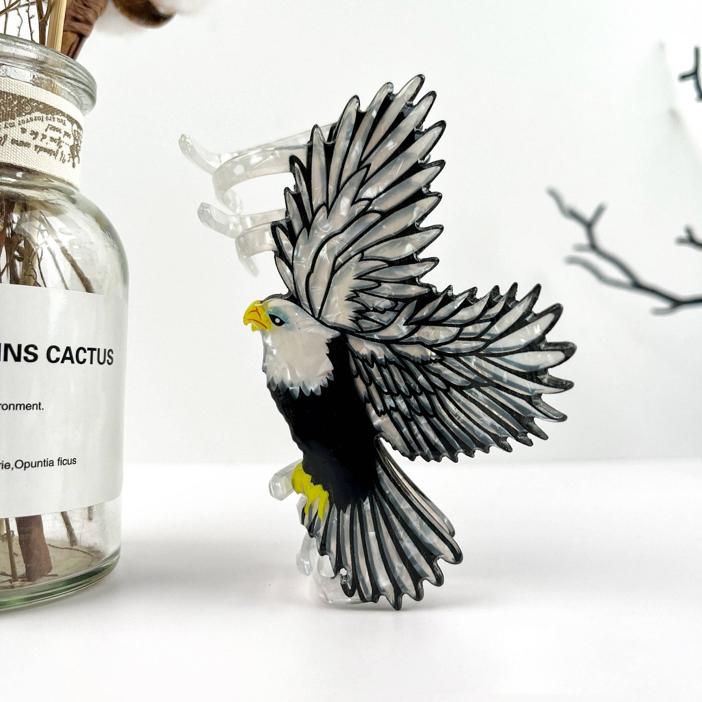 Soaring Eagle Animal Hair Claw Clip