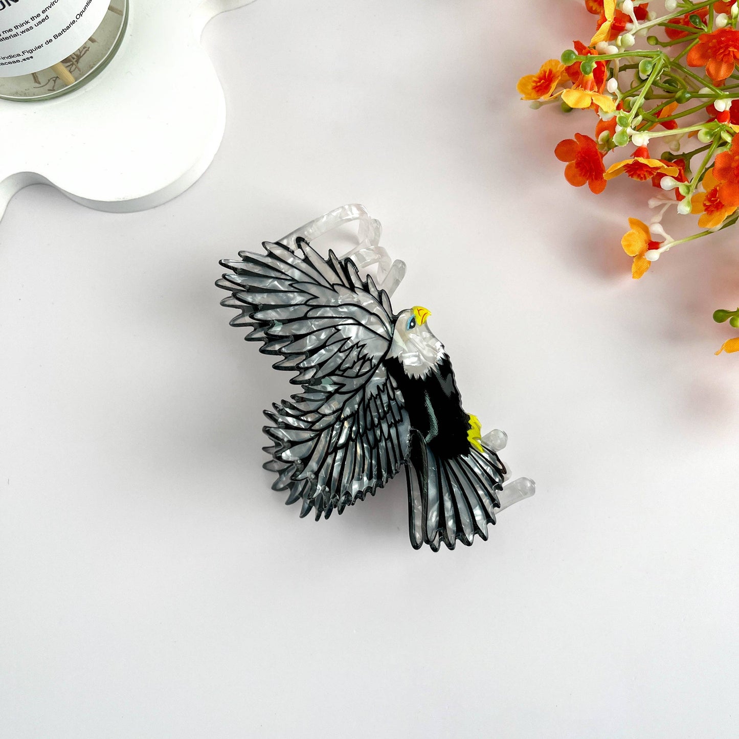 Soaring Eagle Animal Hair Claw Clip