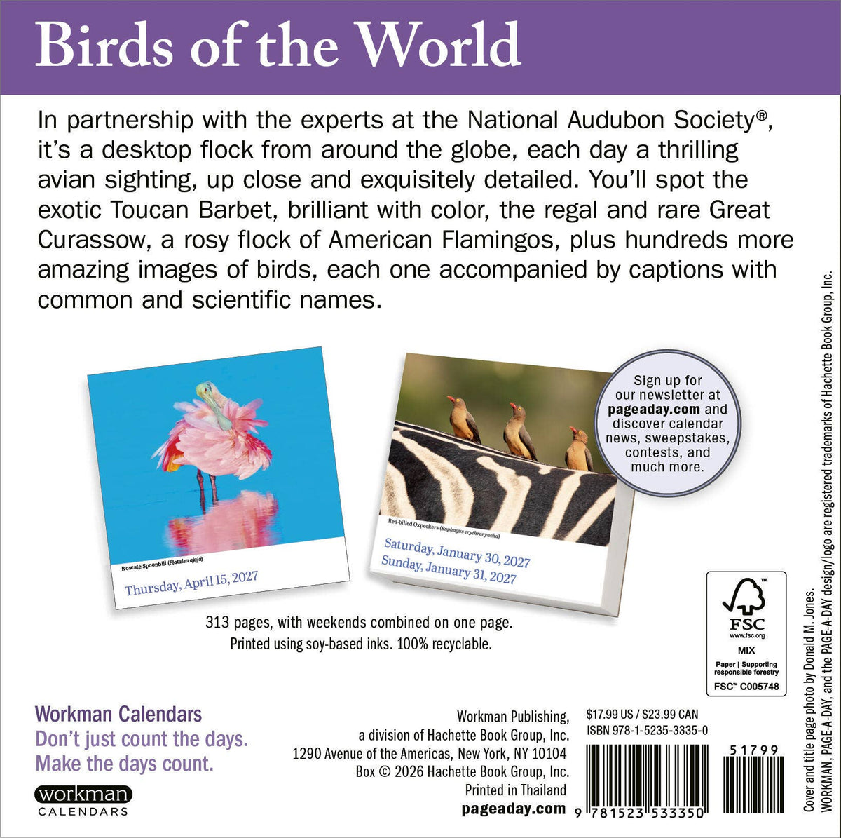 Audubon Birds Page-A-Day® Calendar 2027