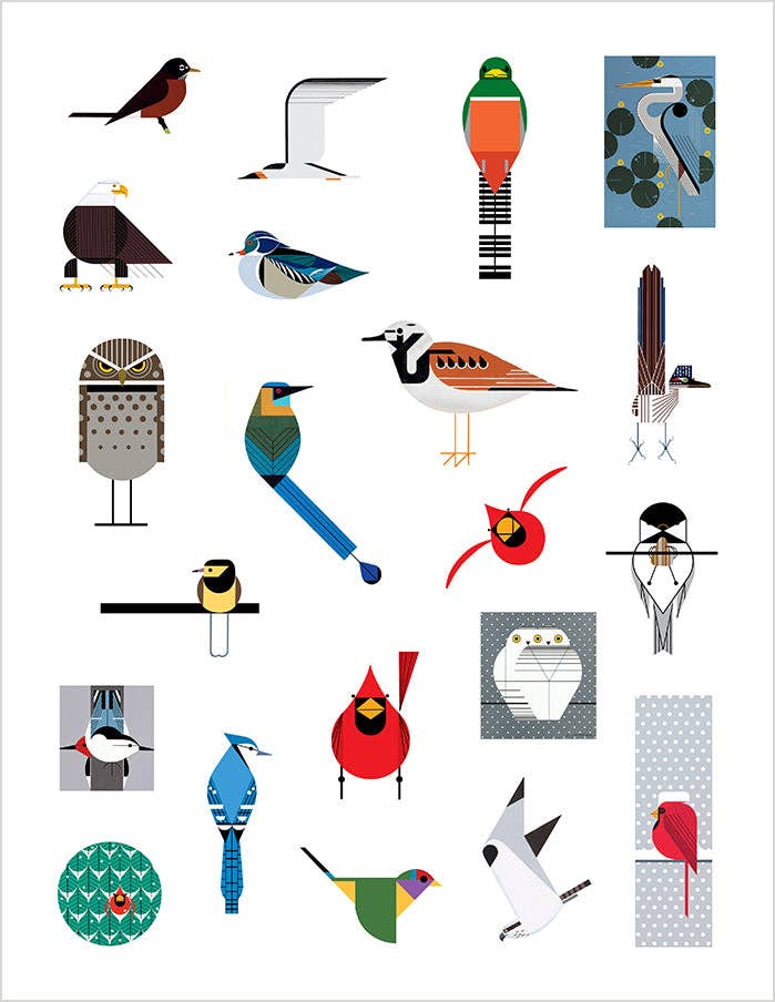 Charley Harper’s Birds Sticker Book