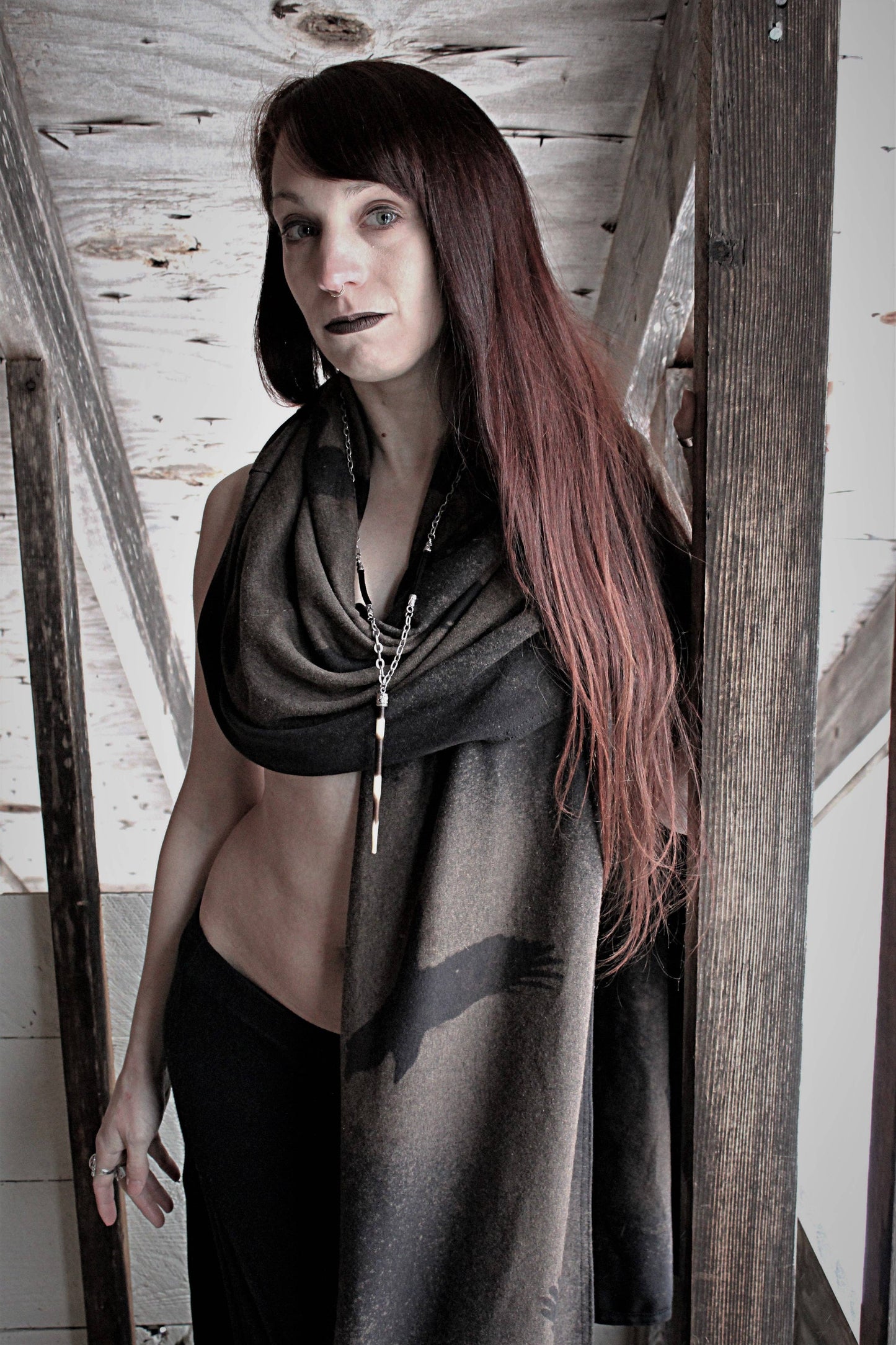 Extra-Long Murder of Crows Scarf Shawl