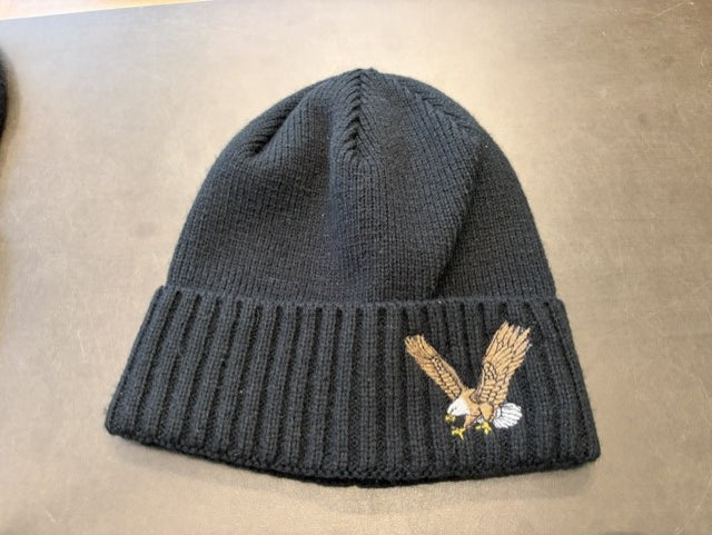 Black Beanie Hat Embroidered