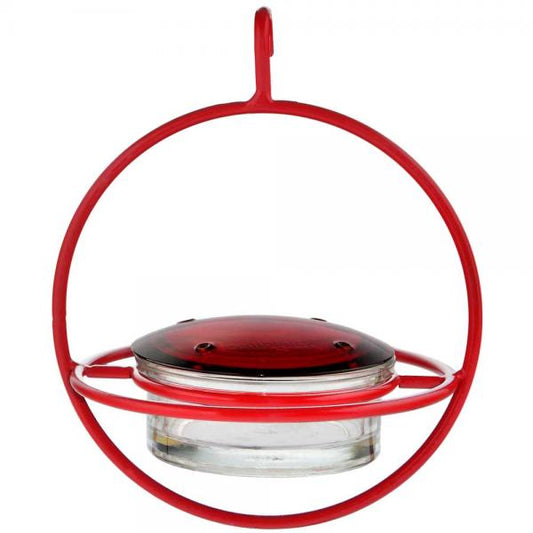 Red Sphere Hummingbird Feeder w/ Perch