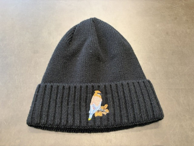 Black Beanie Hat Embroidered