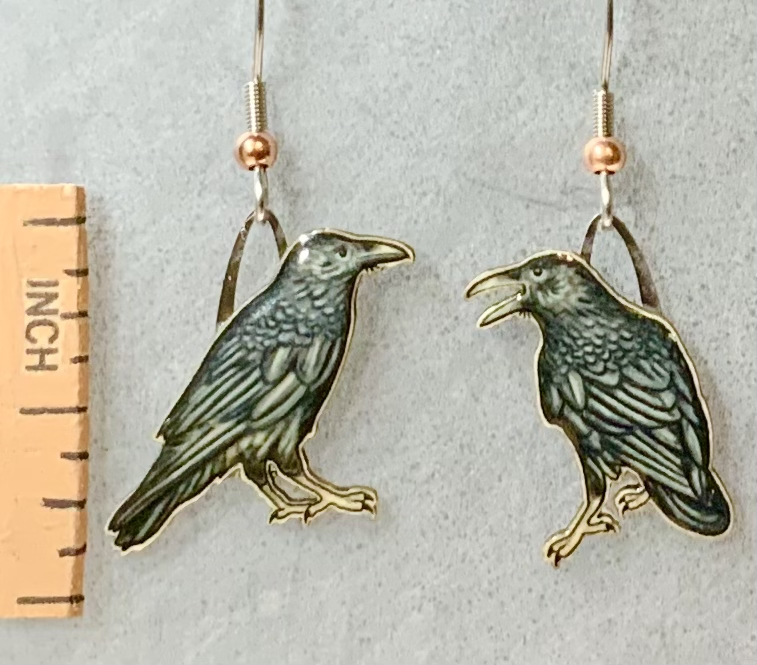 Common Raven Earrings