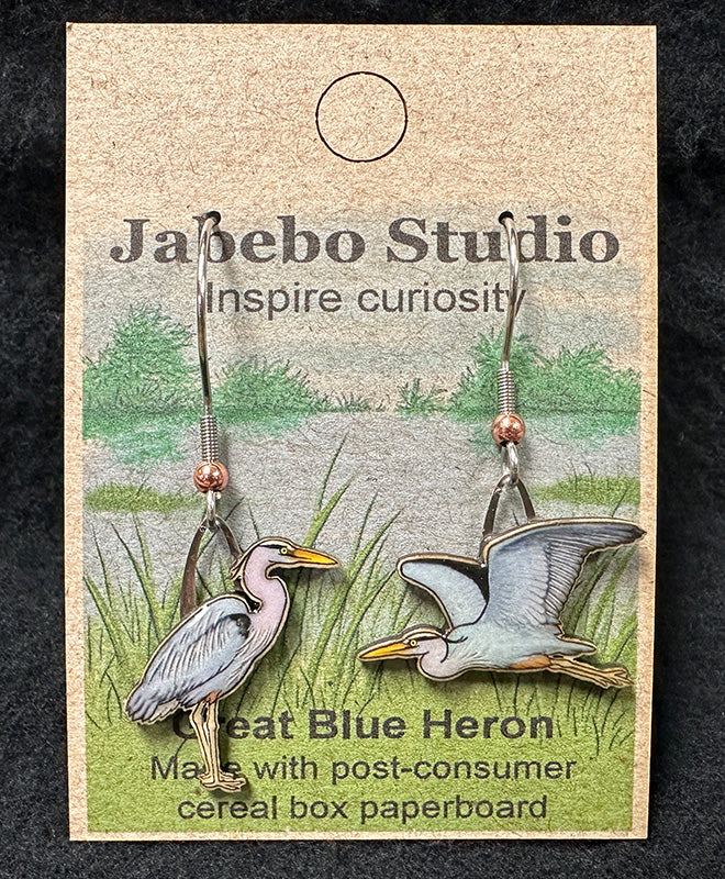 Great Blue Heron Earrings