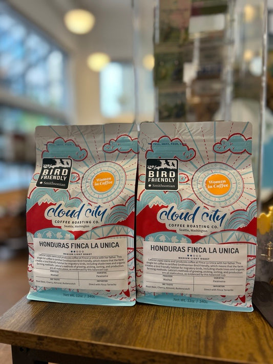 Cloud City Coffee Roasting Co. Bird Friendly Honduras Finca La Unica Coffee