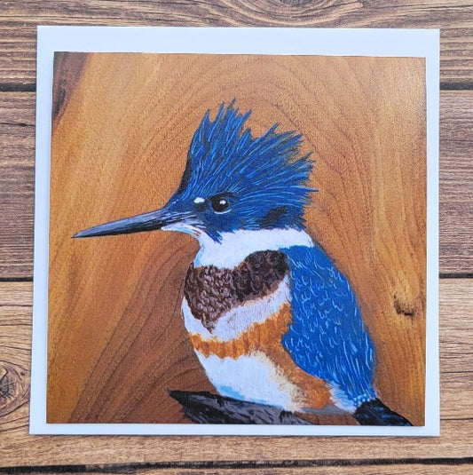 Belted Kingfisher Greeting Card
