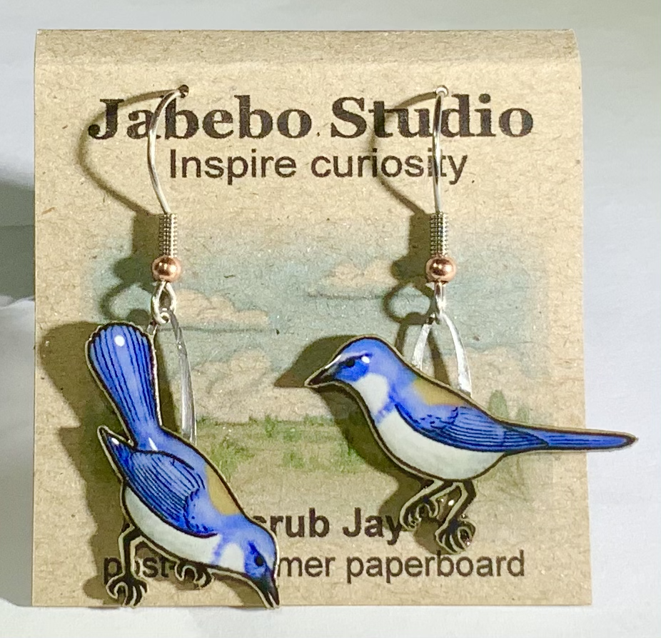 Scrub Jay Earring
