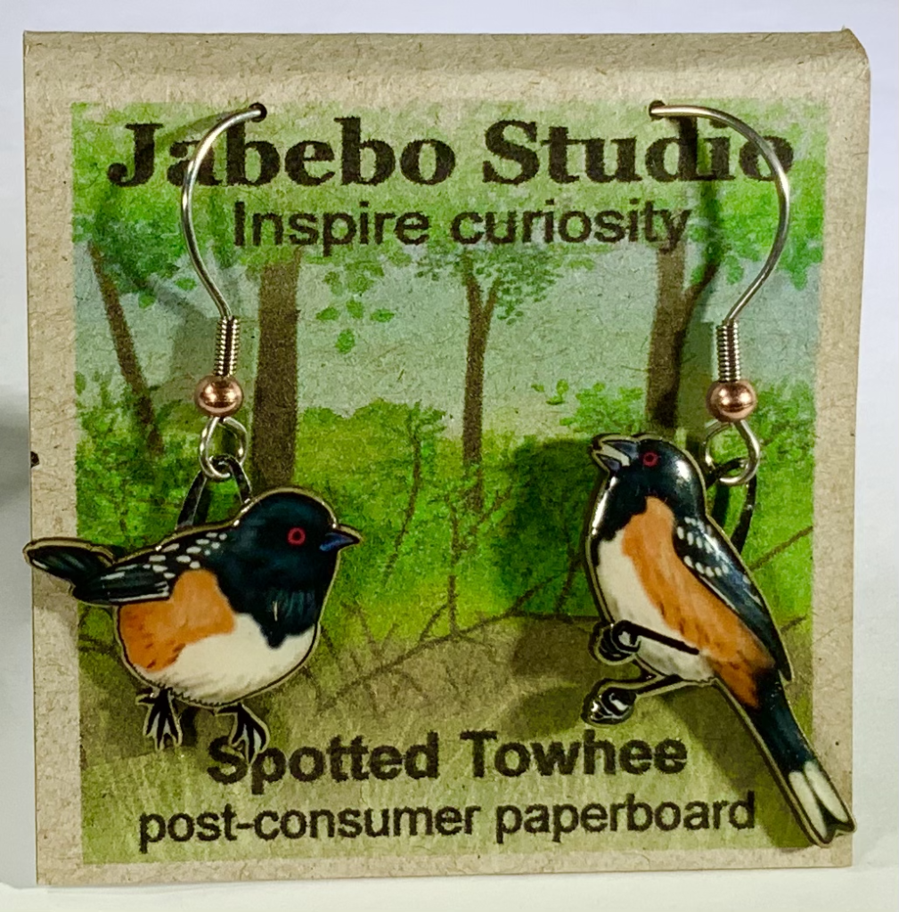 Spotted Towhee Earrings