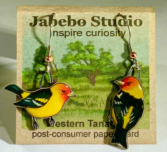 Western Tanager Earrings