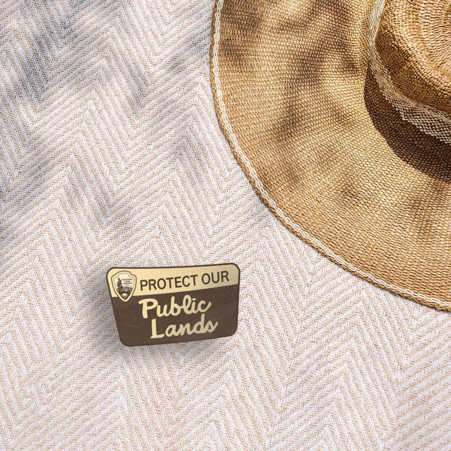 Protect Our Public Lands Sticker- Vintage National Park Sign