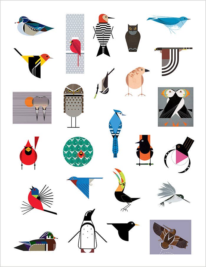 Charley Harper’s Birds Sticker Book