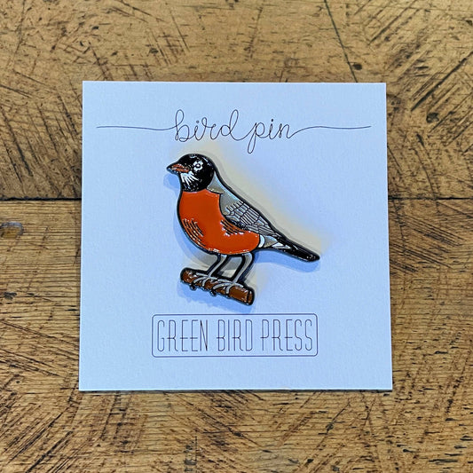 American Robin Enamel Pin