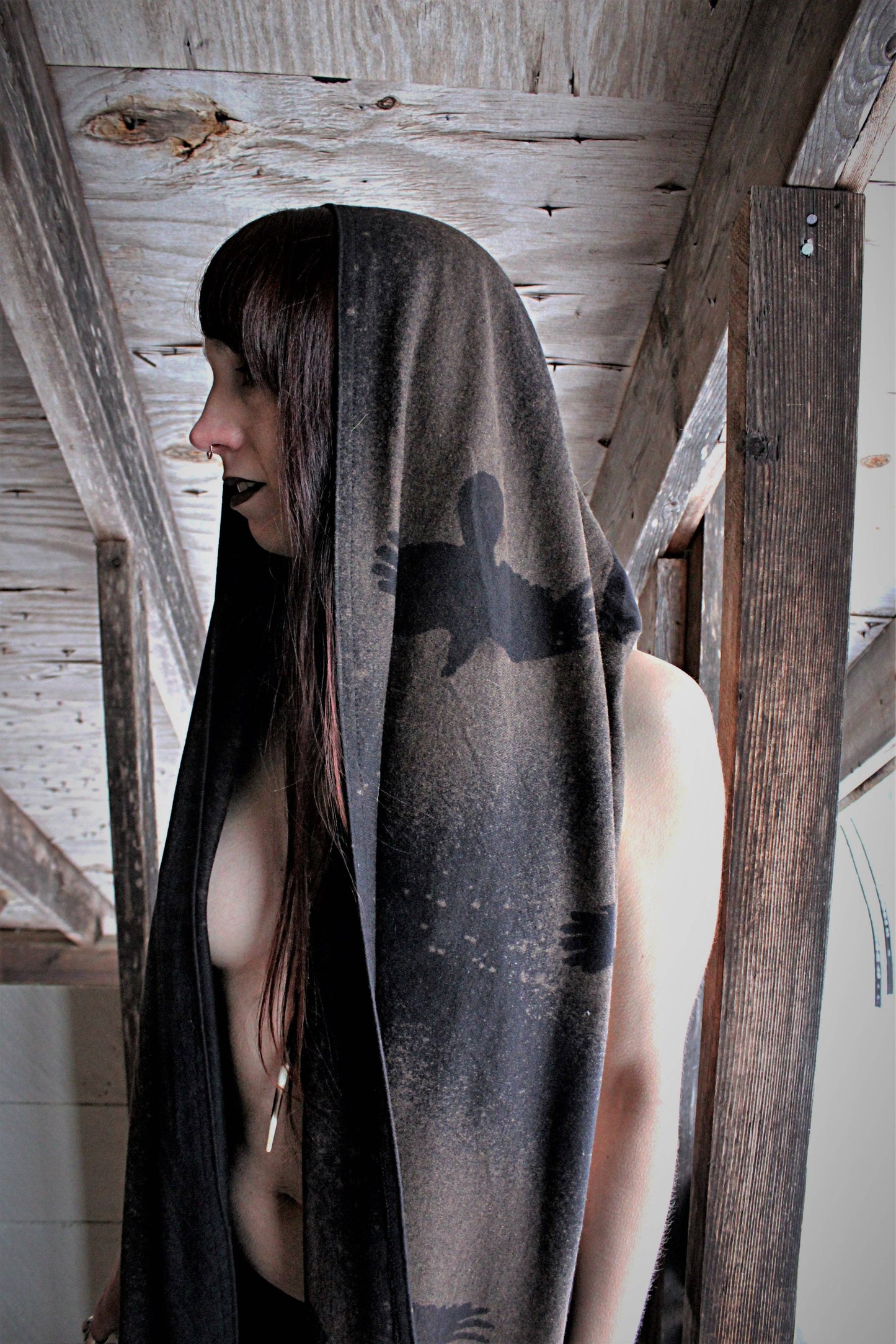 Extra-Long Murder of Crows Scarf Shawl