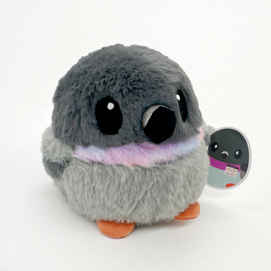 5" Pigeon Plush Bird Stress Ball | Round Rock Dove Borb