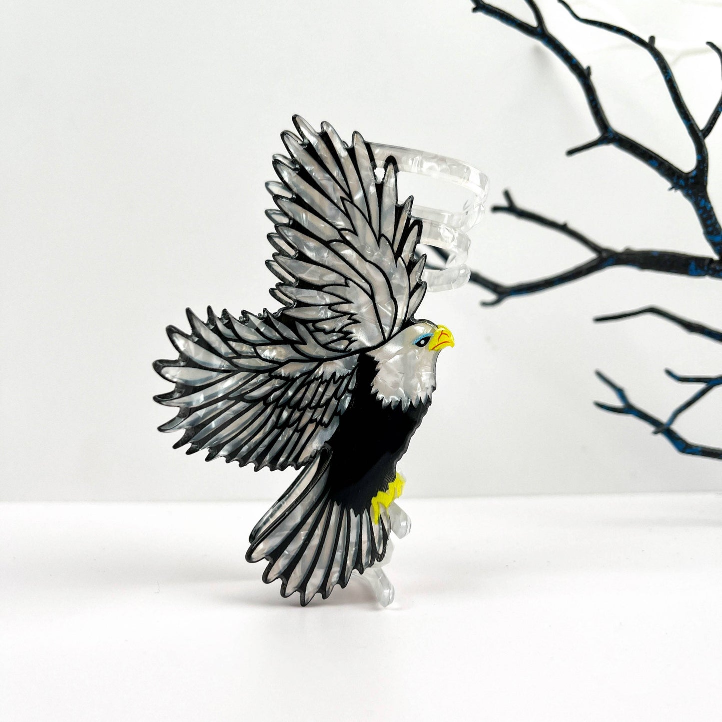 Soaring Eagle Animal Hair Claw Clip