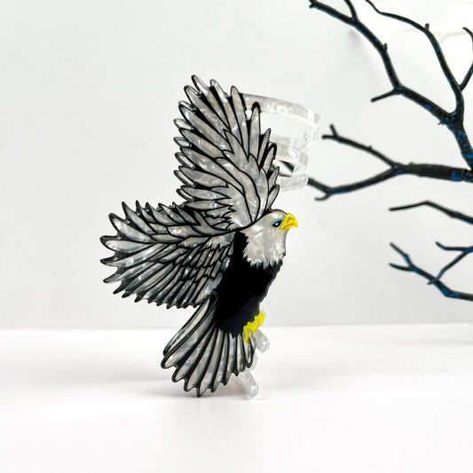 Soaring Eagle Animal Hair Claw Clip
