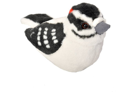 Audubon II Downy Woodpecker Stuffed Animal W Sound 5.5"