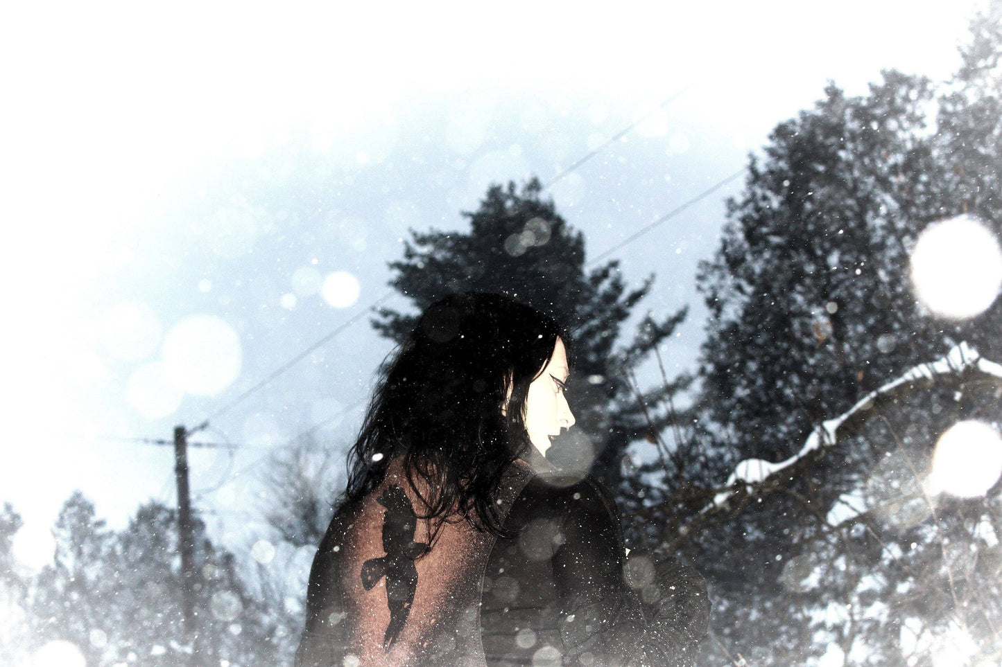 Murder of Crows Long Flowing Vest Black Ravens Sleeveless