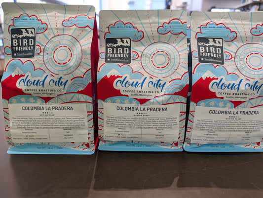 Cloud City Coffee Roasting Co. Colombia La Pradera (Bird Friendly Certified)