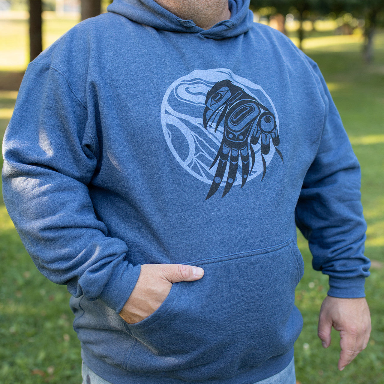 Native Northwest Pull Over Hoodie - Raven Moon