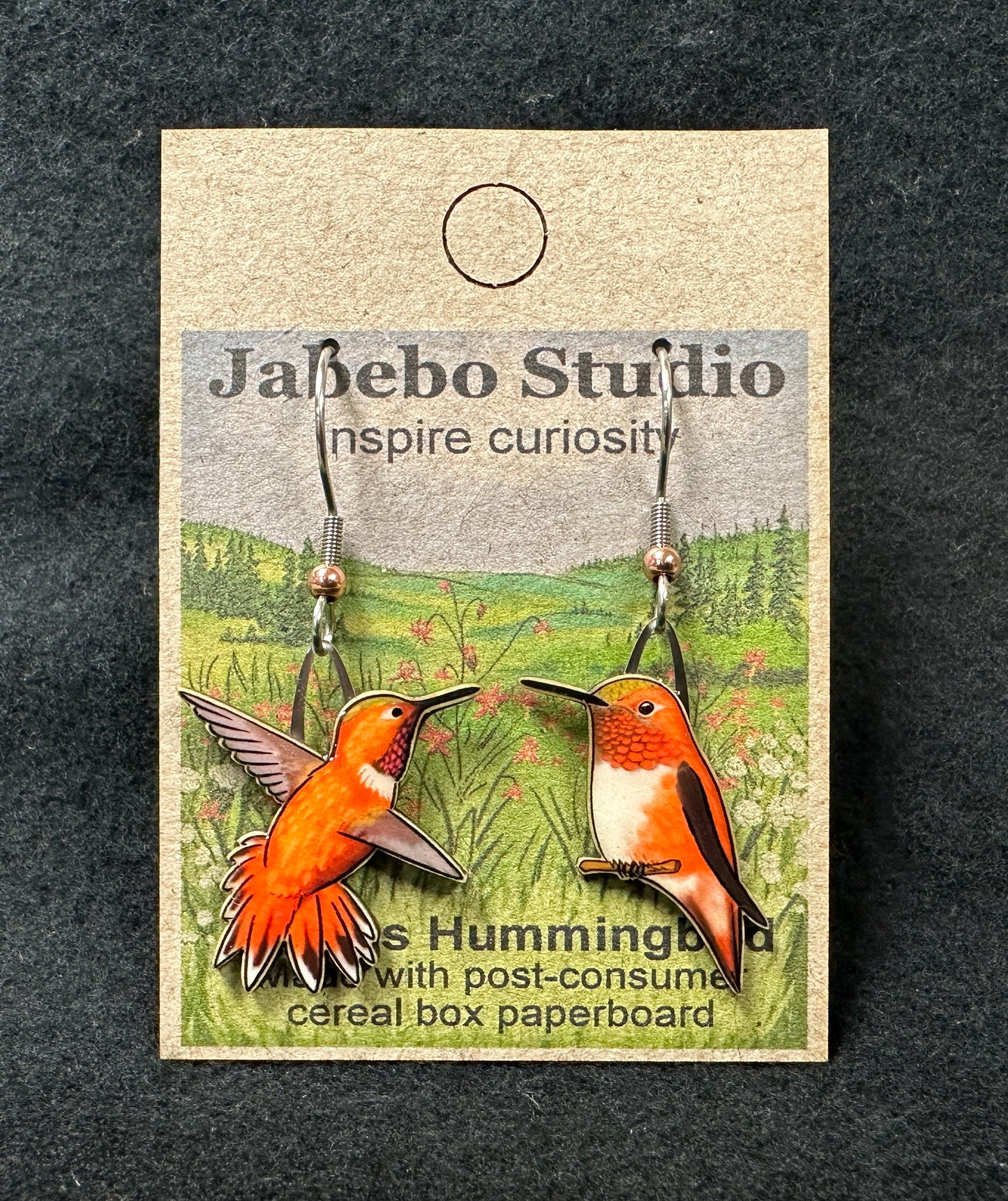 Rufous Hummingbird Earrings